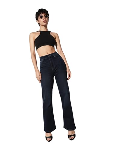 ONLY Women Bootcut Mid Rise Blue Jeans