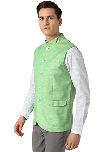 Peter England Men's A-Line Coat (PINJOTLFO65141_Light Green_XL)
