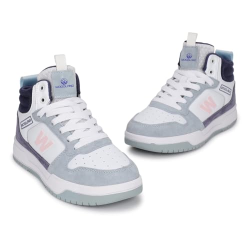 Woodland Women White/Purple Sneakers