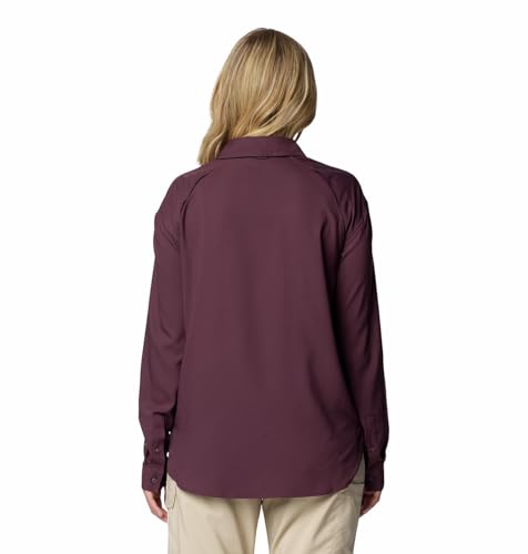 Columbia Womens Silver Ridge Utility Long Sleeve Shirt, Moonvista, S