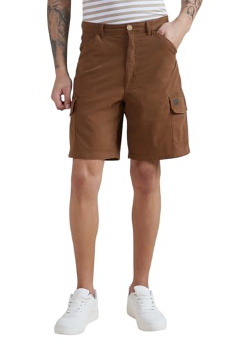 Allen Solly Men Brown Solid Shorts