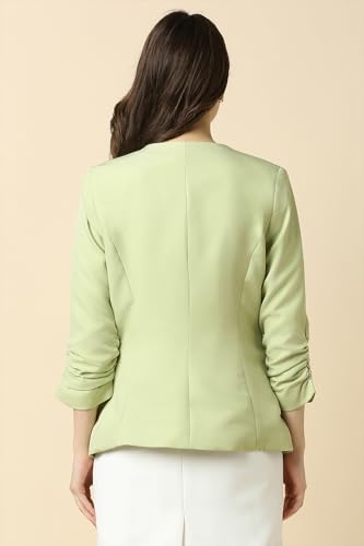 Allen Solly Women's Blazer (AHBZWRGFD93946_Green