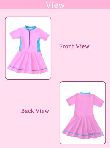 SYGA Cute Swimsuits for Little Princess Baby Girls M-Size Perfect for Girls Age 3-4 Years Old (Pink)