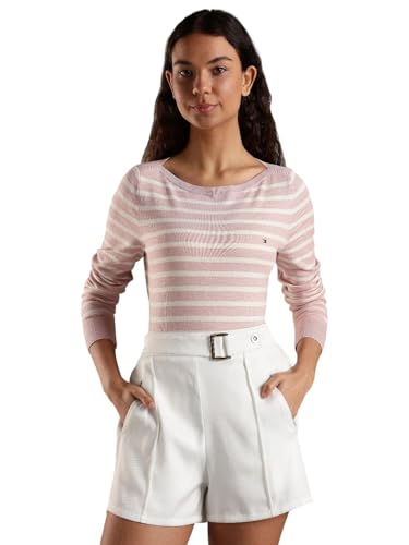 Tommy Hilfiger Regular Fit Cotton Boat Neck Sweater