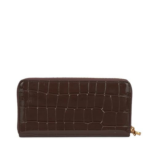 Miraggio Harlow Zip Around Wallet for Woman, Brown