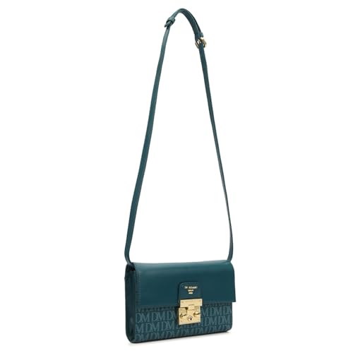 Da Milano Leather Sling Bag for Women - Blue (LSB-02512)