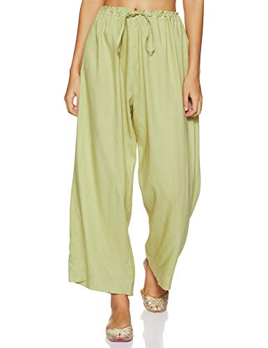 BIBA WOMEN EMBROIDERY STRAIGHT SALWAR KURTA DUPATTA(SKD6643_GREEN_34)
