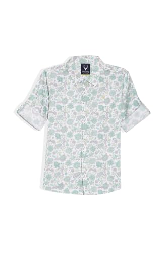 Allen Solly Boys White Print Casual Shirt