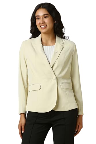 Allen Solly Women's Blazer (AHBZWRGHC29134_Beige