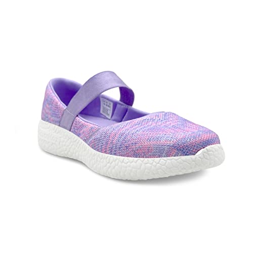 KazarMax Girl's Lavender Mesh Ballet Flat - 10 UK