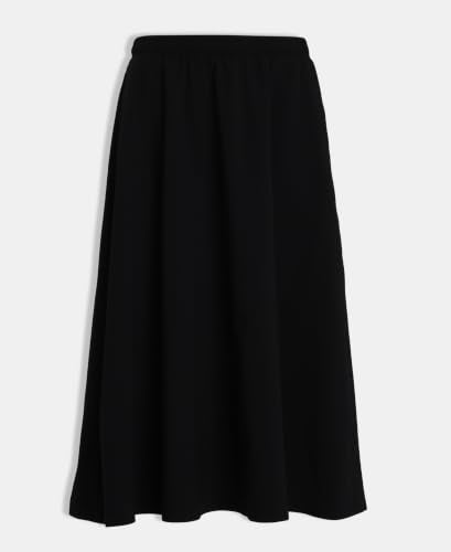 Jockey WZ29 Women Microfiber Fabric Skirt with Side Pockets_Black_XXL