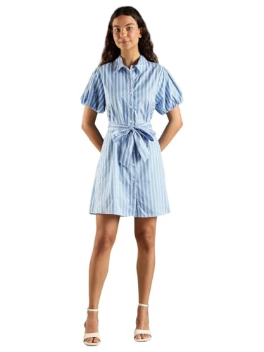 Tommy Hilfiger Cotton Spread Collar Shirt Dress