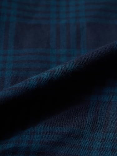 The Souled Store Plaid Shirt: Blue Diamond Women and Girls Full-Length Sleeves Collared Navy Blue Geometric Print Cotton Regular Fit Breathable Lightweight Everyday All-Season Shirt
