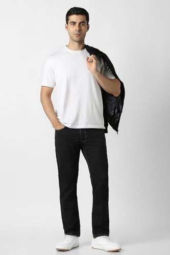Van Heusen Men's Slim Jeans (VXDNCPOFP64610_Black