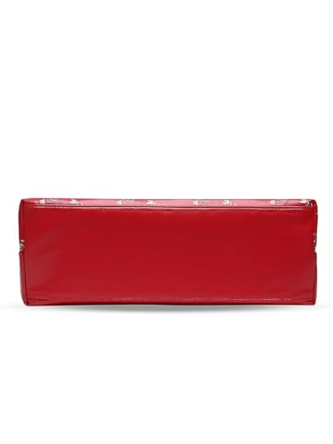 Caprese Merida Satchel Large RED Printed Women's Handbag