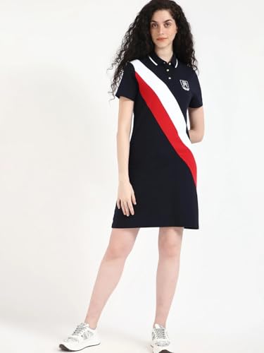 Cotton Polo T-Shirt Collar T-Shirt Dress