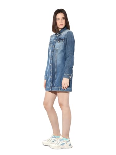 ONLY Women Blue Shirt Dress