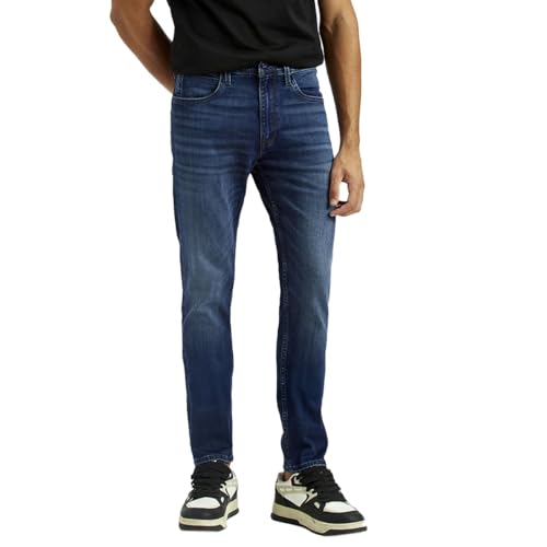 Levi's Men's Mid Indigo Slim Tapered Fit Mid Rise Jeans, 002K7-0005, 34