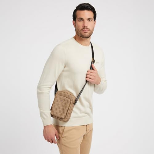 GUESS Women's Beige Printed Crossbody Bag| Ladies Purse Handbags | Gift For Ladies