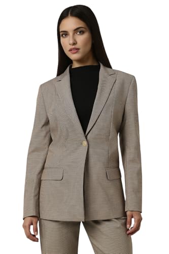 Van Heusen Women's Blazer (VWBZFRGPR32097_Brown