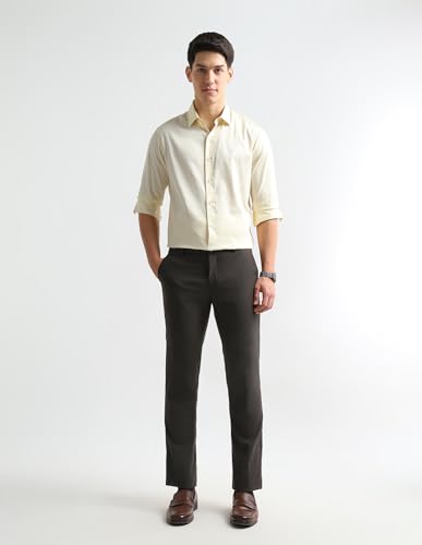 Arrow Yellow Formal Shirt_ARAEOSH3095_42