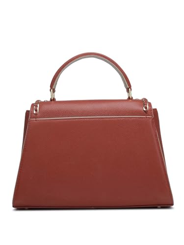 Da Milano Genuine Leather Brown Satchel (01564) (Small)