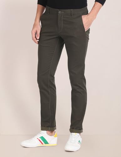 U.S. Polo Assn. Men's Slim Casual Pants (USTRO0609D_Olive
