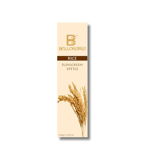 Bellokaira Rice Mineral Sunscreen SPF 50++++ Ultimate Protection for Your Skin | Water & Sweat Resistant, UVA/UVB | Nourishing Niacinamide Formula for Sun-Damaged Skin | Lightweight & Non-Sticky |