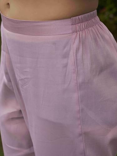 Womanista Women's Pink Color Silk Blend Codding With Sequinns Work Kurta set(Kurtaset_1373_XXL)