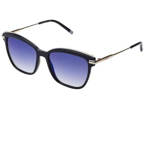 Calvin Klein Mirrored Square Women Sunglasses - (Ck 1237 414 55 S |55| Blue Color Lens)