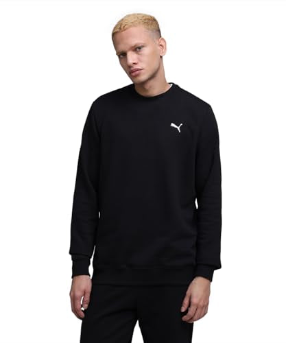 PUMA , Men, ESS ELEVATED Logo Crew Sweat, Black, L (69078301)