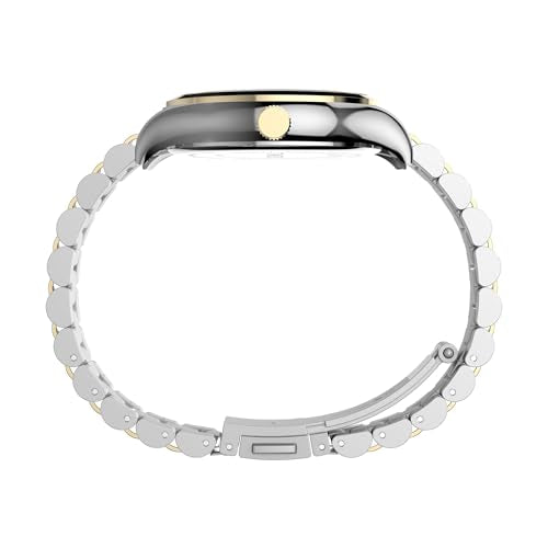 TIMEX Legacy Analog Watch for Women with Mother of Pearl White Round Dial & Multicolor Stainless Steel Bracelet Band Water Resistant Women's Wrist Watches - TW2W85500UJ