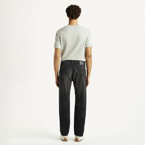 Levi's Men's Black Straight Fit Mid Rise Jeans