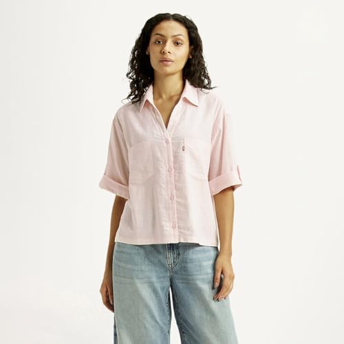 Levi's Women's Solid Regular Fit Shirt
