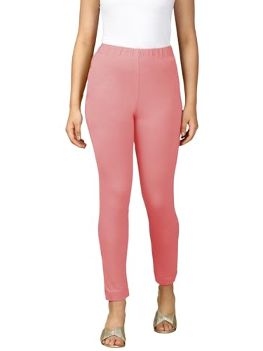 Lux Cozi PYNK Women's Solid Premium Cotton Lycra Kurtipant with Side Pocket_COZI_PYNK_KURTIPANT_35_FS_1PC Fuchsia