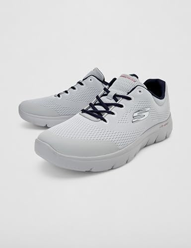 Skechers-Men's Casual Shoes-SUMMITS-894399ID-GYNV-8 Gray/Navy