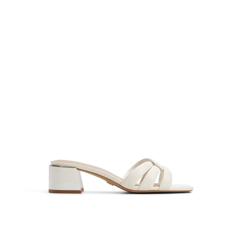 Aldo HANNE-IN100 Women White Block Heel Sandals