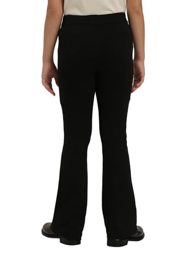 VERO MODA Girl Mid Rise Wide Leg Black Pants