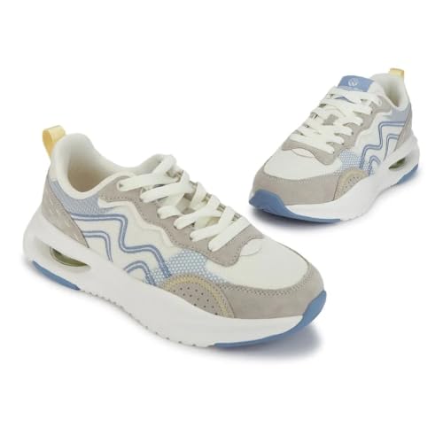 Woodland Women Lgrey Mesh Sport Shoes