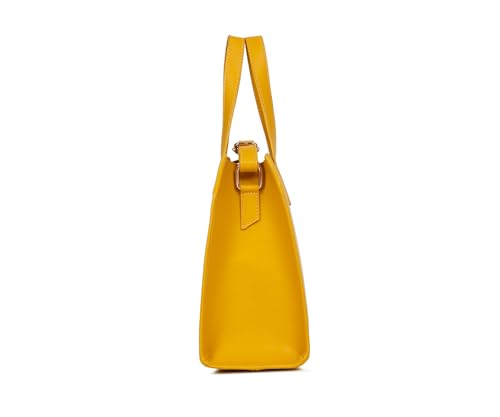 LOUIS STITCH Stylish Yellow Handbag for Women | Ladies Satchel Handbag for Travel, Office, College (LS-LDB-VF1039-HBYL)