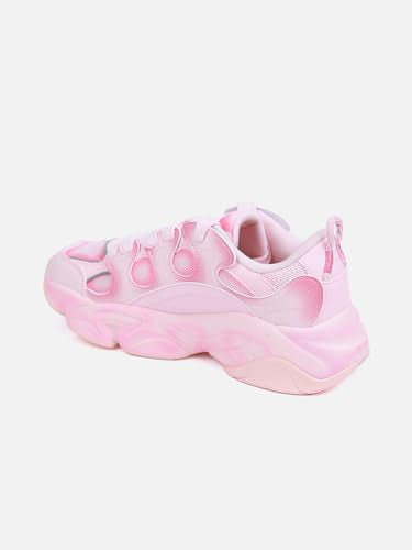XTEP Cherry Pink Solid Retro Casual Shoes for Women -Euro 38