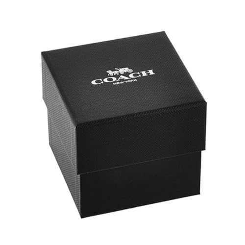 Coach Kitt Qtz Basic Black Tonneau Dial Women's Watch|Silicone Material|Multi Color Band - 14504472