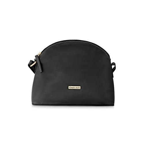 Fastrack Sling Bag For Women | Faux Leather Sling With Adjustable Belt and Quick Access Pocket | Zip Closure and Spacious Interior | Trendy Women's Handbags