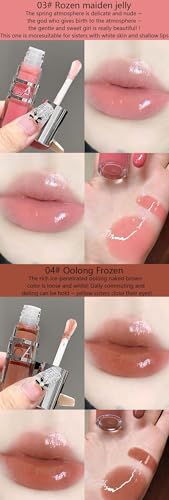 Cappuvini Moist Shiny And Rich Lip Gloss | Hydrating Lip Care for Smooth, Dewy Lips | High-Shine Lightweight Liquid | Nude Pink Coffee Red Wine Rose Jelly Shades | Glossy Finish Lipstick for Women Girls Teens Gen Z Beauty Makeup Aesthetic | Cute Adorable