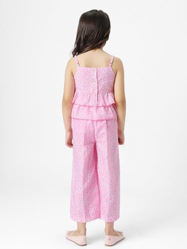 Nauti nati All Over Floral Print Sleeveless Top with Pants Set
