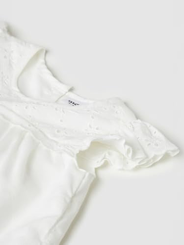 Max Girls Schiffili A-line Top(White_3-4 Y)