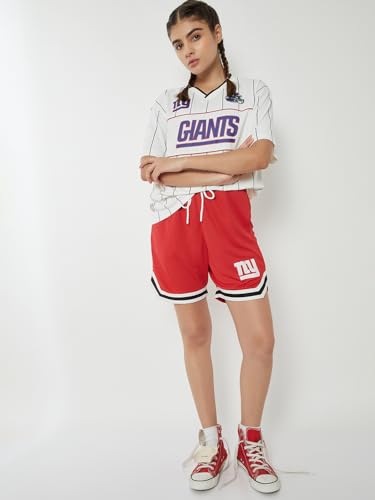 Max Women NFL Printed Boxy T-Shirt (Off White_M)