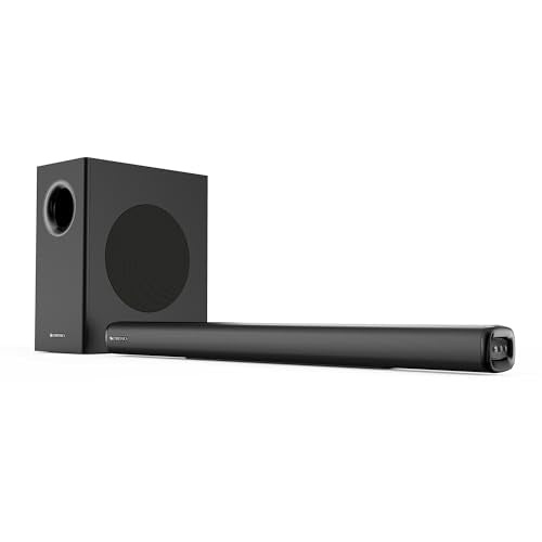 ZEBRONICS Juke BAR 4100 Soundbar, 200 Watts, Virtual 5.1, Quad Driver Soundbar, 6.5" Subwoofer, Wall Mountable, Bluetooth v5.0 | HDMI (ARC) | Optical in | USB | AUX