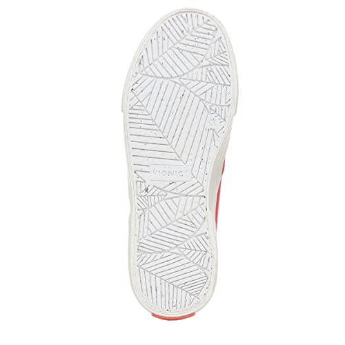 Vionic Women's Carefree Groove Slip On Fashion Sneaker- Sustainable Washable Shoes with Orthotic Insole Arch Support, Medium Fit, Women's Sneakers Sizes 5-11, Poppy, 8.5
