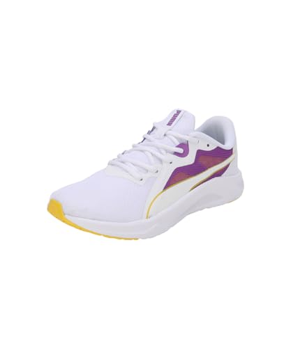 PUMA | Seriah Women's Running Shoes | White-Ultraviolet-Pelé Yellow | 5UK
